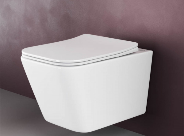 Фото унитаз подвесной, безободковый ceramicanova metric cn3007