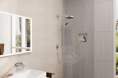 Фото термостатический смеситель для душа hansgrohe shower select comfort q 15583000