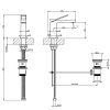 Фото смеситель для раковины gessi rettangolo k 53001#299