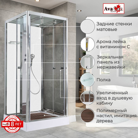 Фото душевая кабина avacan z1910mt 100x100 см