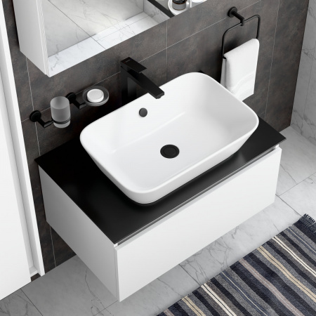 Фото смесители для раковины vitra minimax square a4372436exp цвет черный