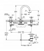 Фото смеситель для раковины grohe atrio new 20008gl3, цвет: прохладный восход солнца