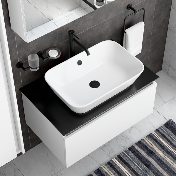 Фото смесители для раковины vitra minimax round a4353436exp цвет черный