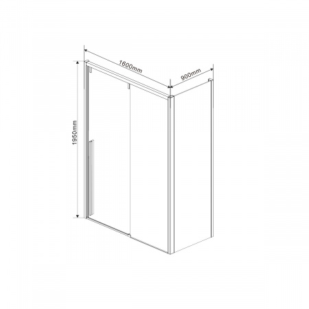 Фото душевой уголок vincea lugano 160x90 см vsr-1l9016cl-1