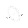 Фото зеркало с подсветкой am.pm x-joy 50 см m85amox0501wg