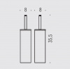Фото ершик напольный colombo design luna b0506