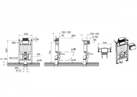 Фото инсталляция для унитаза vitra unity 761-5805-01