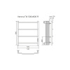 Фото электрический полотенцесушитель azario verona 50x60 см цвет: черный az04856b