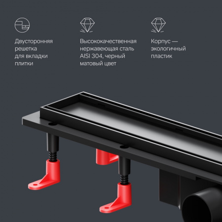 Фото душевой трап am.pm primeflow 60 см w02sc-u11-060-04bm