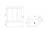 Фото душевая кабина royal bath alp rb140alp-c-l 140x95 см