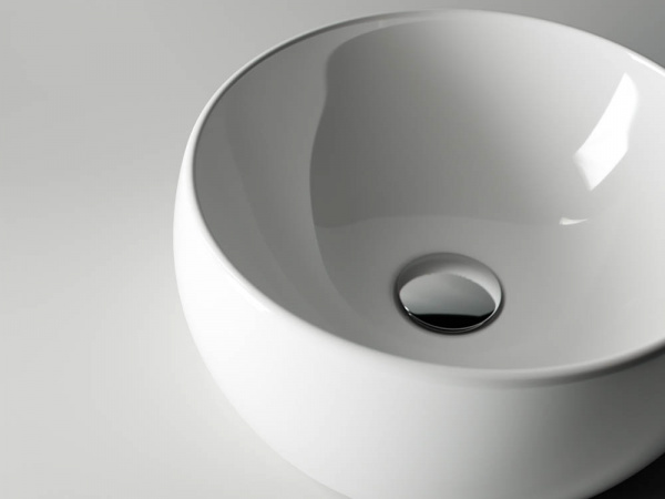 Фото раковина накладная ceramicanova element 39.5 см, цвет: белый cn6001