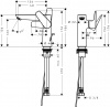 Фото смеситель для раковины hansgrohe talis select e 71754000
