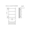 Фото водяной полотенцесушитель azario verona 40x60 см цвет: хром az04146p