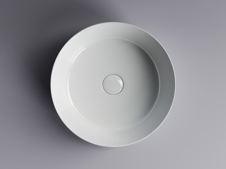 Фото раковина накладная ceramicanova element 39 см, цвет: белый cn6022