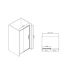 Фото душевая дверь vincea slim-u 110 см vds-2su110cl