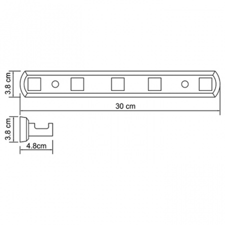 Фото кронштейн настенный с 5 крючками wasserkraft lippe k-6575