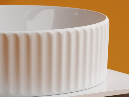 Фото раковина накладная ceramicanova element 36 см, цвет: белый cn6057