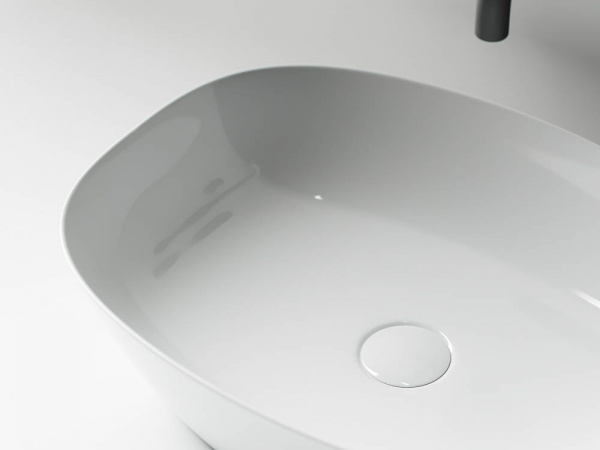 Фото раковина накладная ceramicanova element 50 см, цвет: белый cn5005