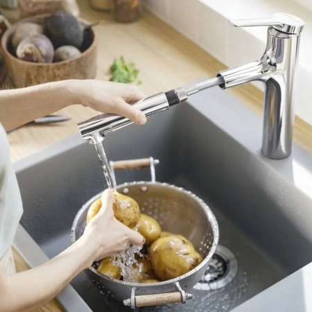 Фото смеситель для кухонной мойки hansgrohe zesis 74801800