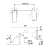 Фото смеситель для ванны jacuzzi rubinetteria ray iocr111japi