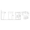Фото раковина напольная azario fretta square 44 см az-302