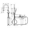 Фото смеситель для кухонной мойки hansgrohe aqittura 76803800