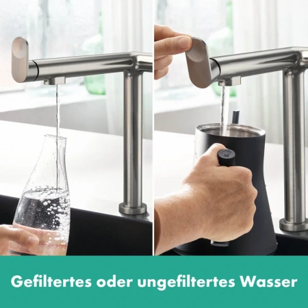 Фото смеситель для кухонной мойки hansgrohe aqittura 76802800