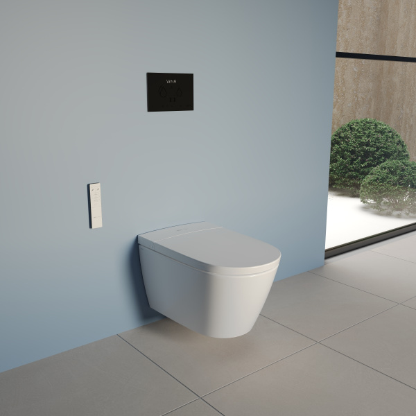 Фото умный подвесной унитаз vitra v-care 7777b403-6377