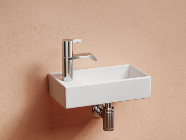Фото раковина подвесная ceramicanova element 41.7 см, цвет: белый cn6051r