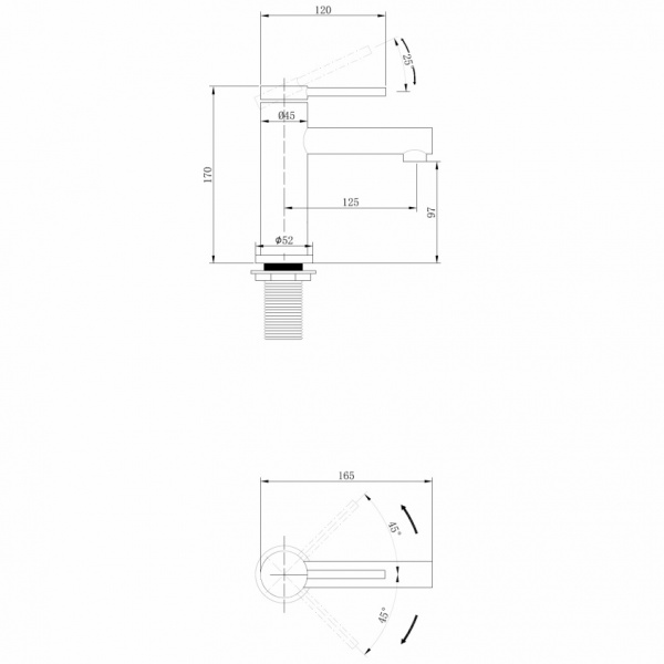 Фото смеситель для раковины abber emotion af8810ng