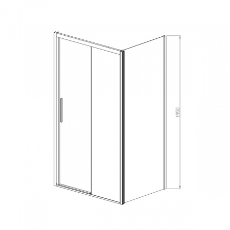 Фото душевое ограждение vincea soft 100x130 см  vsr-3so1013cl