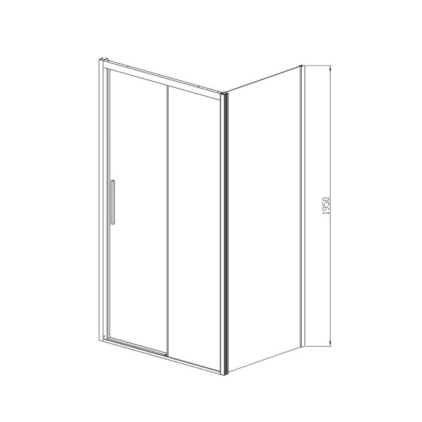 Фото душевое ограждение vincea soft 90x100 см  vsr-3so9010cl