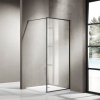 Фото душевое ограждение  azario milton  100x90 см az-nag 6310 900 black