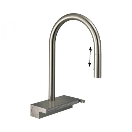 Фото смеситель для кухонной мойки hansgrohe aquno select 73837800