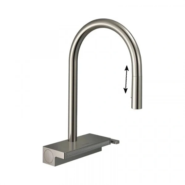 Фото смеситель для кухонной мойки hansgrohe aquno select 73837800
