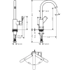 Фото смеситель для раковины hansgrohe rebris e 72576670