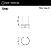 Фото крючок whitecross ergo er2215glb, цвет: золото брашированное