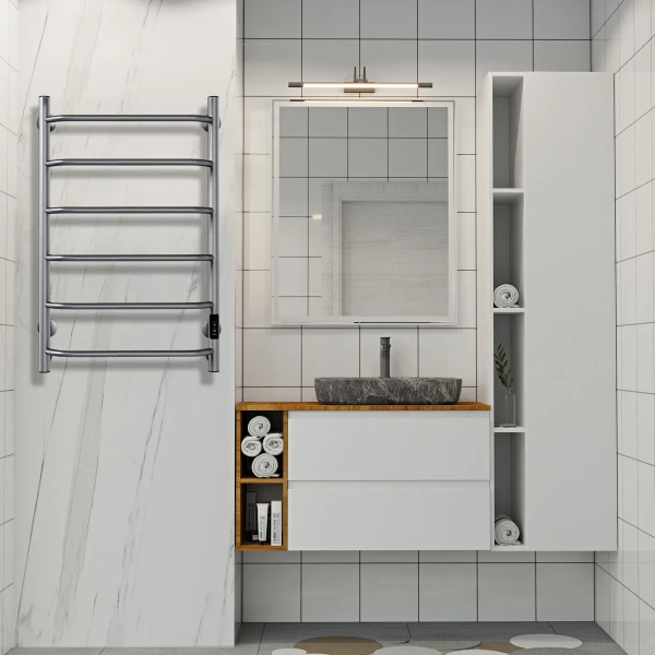 Фото электрический полотенцесушитель indigo roof lux 80/50 lcrle80-50gfmrt