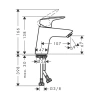 Фото смеситель для раковины hansgrohe logis 71071670