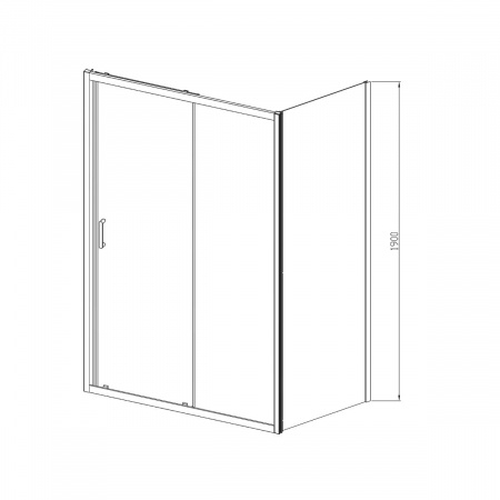 Фото душевое ограждение vincea alpha 80x120 см  vsr-3al8012mt