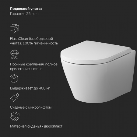 Фото унитаз с инсталляцией am.pm sense is100138.741701
