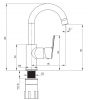 Фото смеситель для раковины deante arnika bqa_n24m