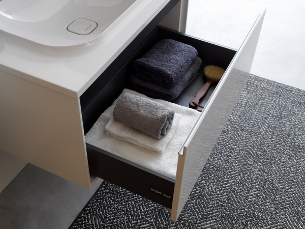 Фото тумба с раковиной kolpa-san pandora 110 см, цвет: белый oup 110wh