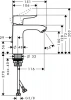 Фото смеситель для раковины hansgrohe metris 31121000
