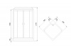 Фото душевая кабина royal bath нр rb90hp6-wt-bl 90x90 см