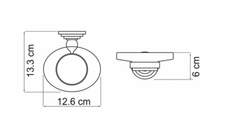Фото мыльница стеклянная wasserkraft ammer k-7029