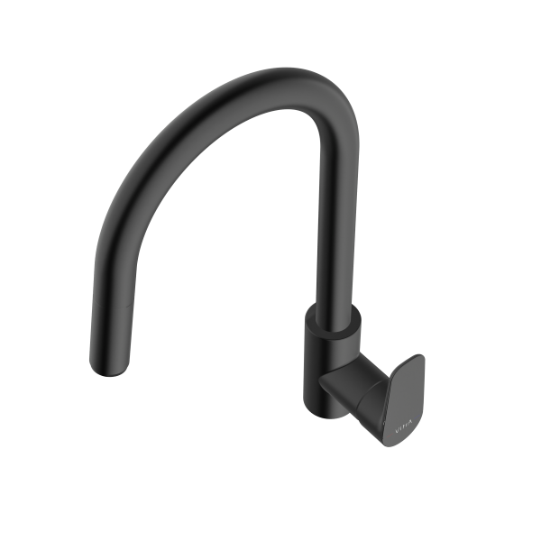 Фото смесители для кухни vitra flow soft a4344536exp цвет черный