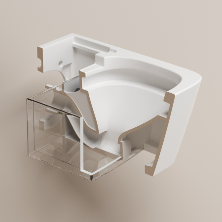 Фото унитаз с инсталляцией abber rechteck ac1215s-ac0101p2