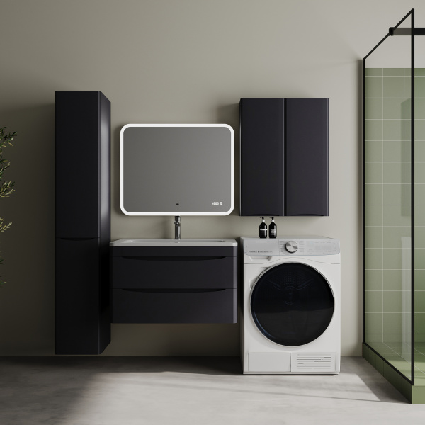 Фото тумба под раковину style line бергамо 80 см сс-00002518 графит