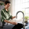 Фото смеситель для кухонной мойки hansgrohe aqittura 76801800